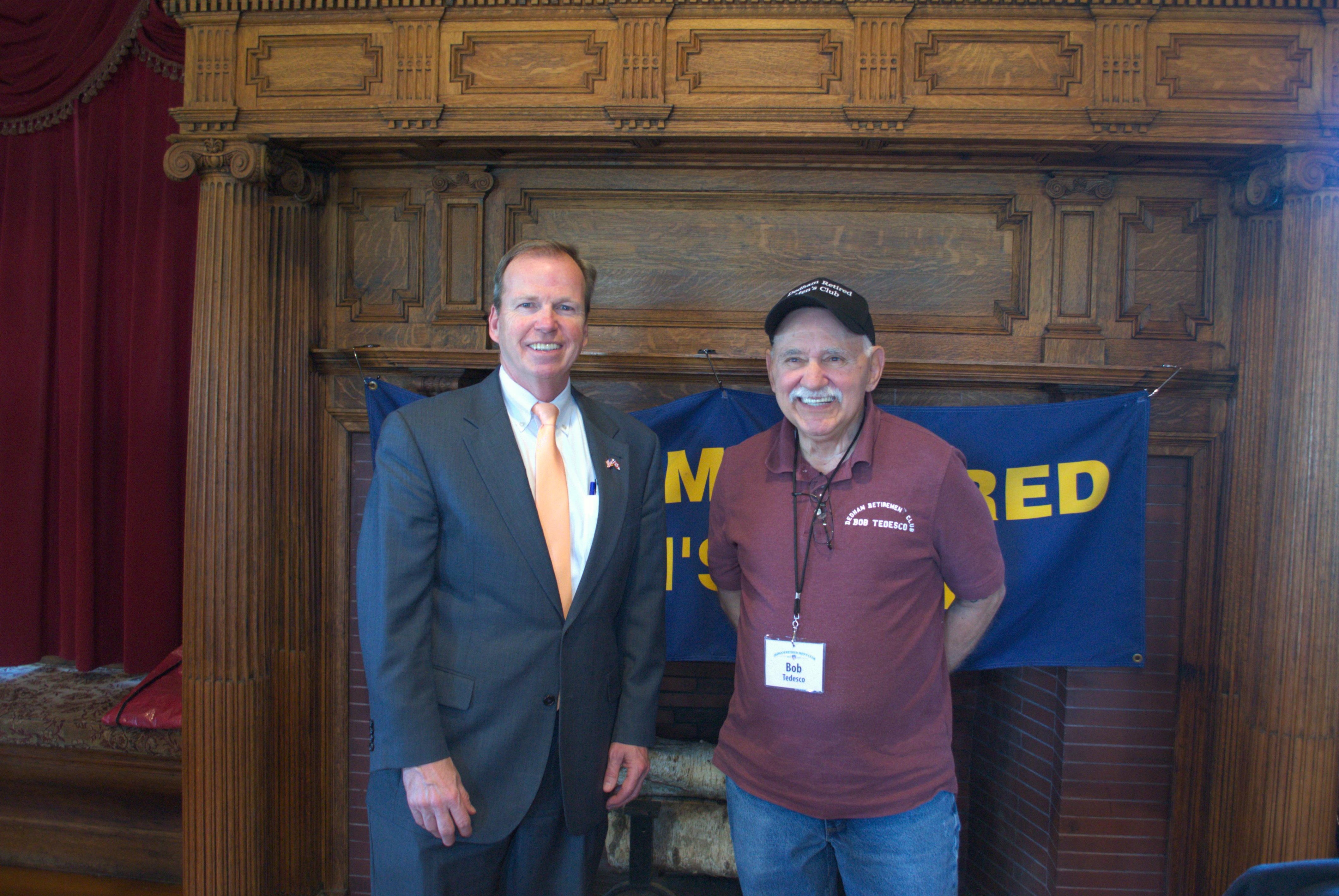 Register O’Donnell Appeared as Guest Speaker for The Dedham Retired Men